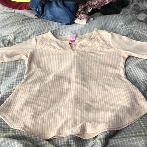Tan fancy shirt